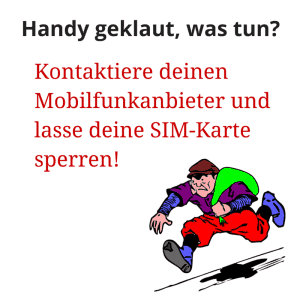 Was tun, wenn mein Handy geklaut wurde?